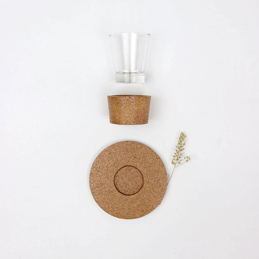 Chávenas de Café - Cortiça - Vidro - Linkedinplanet