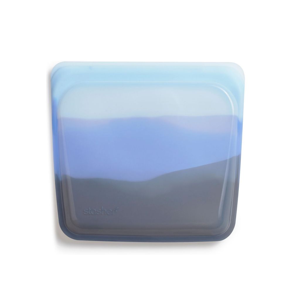 Bolsa Basic porta alimentos, azul, + contenedores vidrio