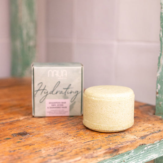 CHAMPÔ SÓLIDO NAUA HYDRATING - CABELOS SECOS, DANIFICADOS OU COM COLORAÇÃO