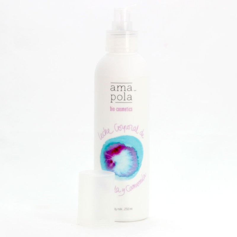 Leite corporal para crianças Amapola Cosméticos orgânicos