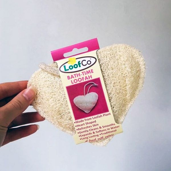 ESPONJA DE LUFFA CORAÇÃO PARA BANHO